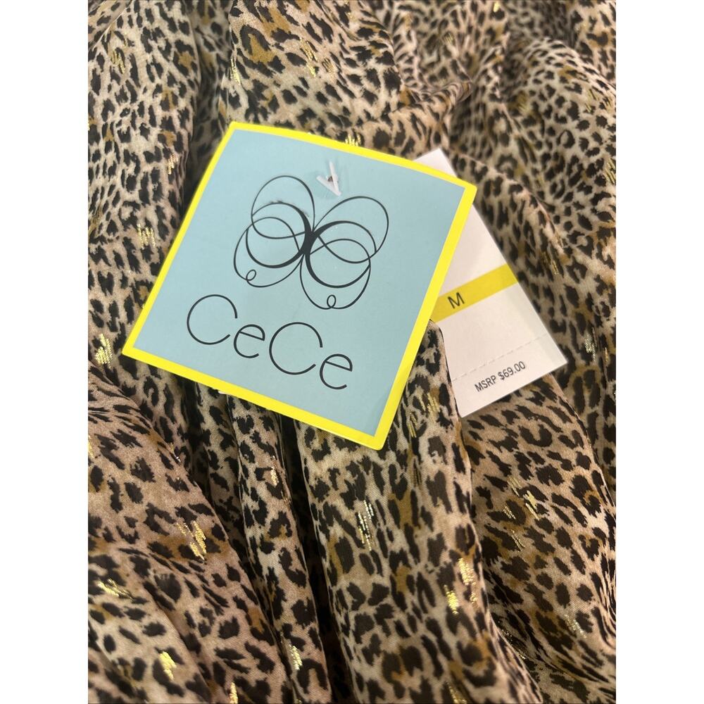 CeCe Leopard Print Blouse - Picture 8 of 16